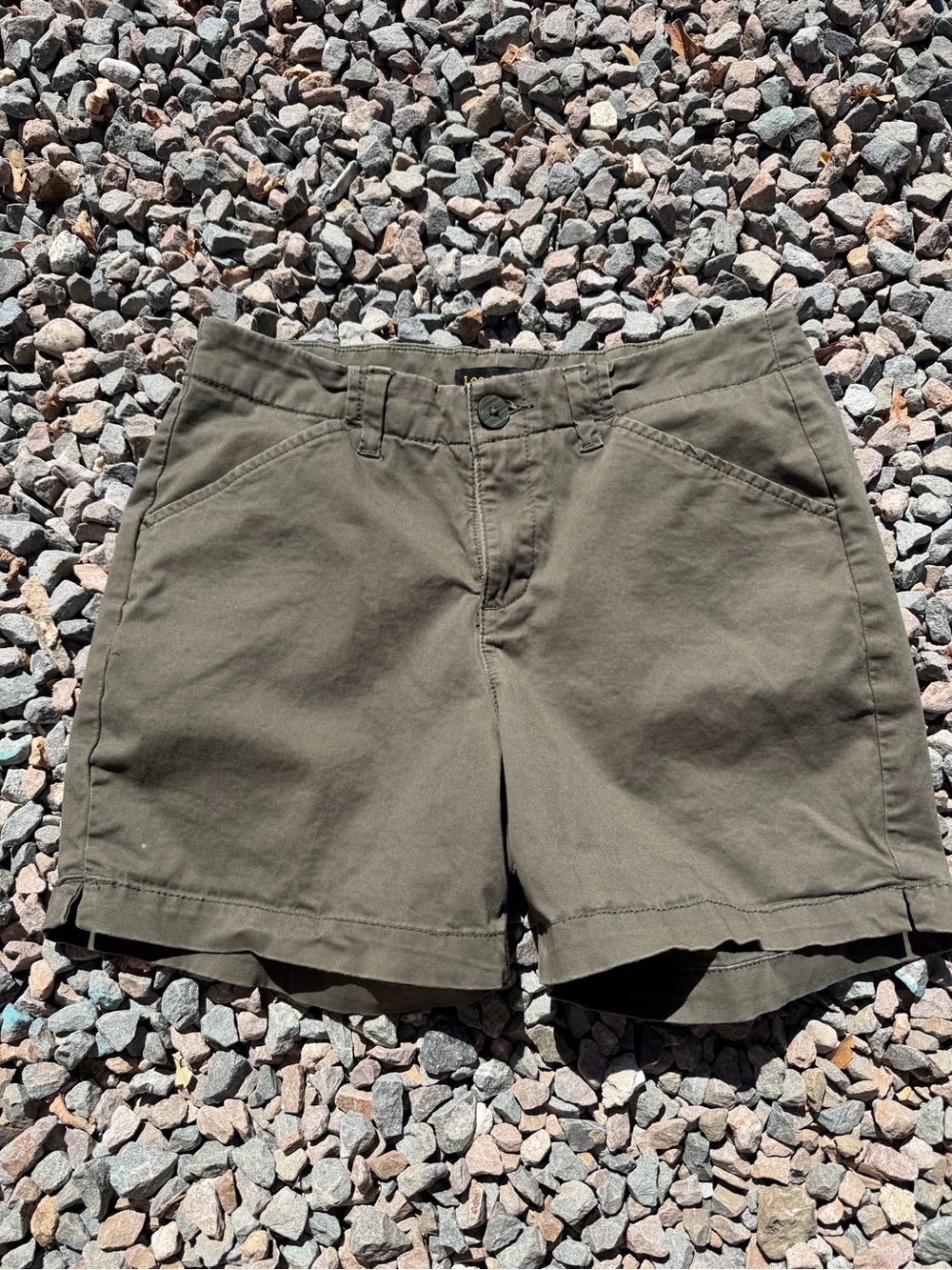 Lee Olive Green Women's Casual Shorts